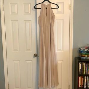 Champagne evening gown